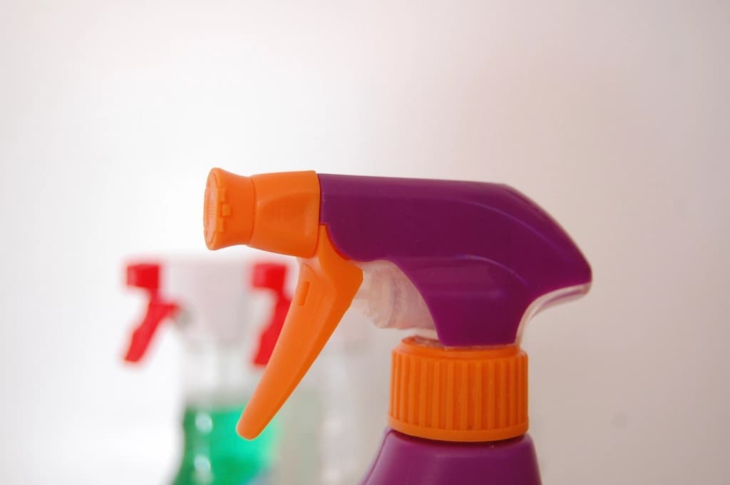 Professional stain-treatment sprays prepared for carpet odor and stain removal